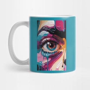 Colourful Eye closeup Mug